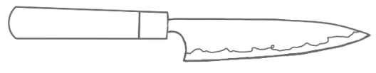 Knife shape guide