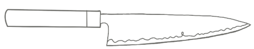 Knife shape guide