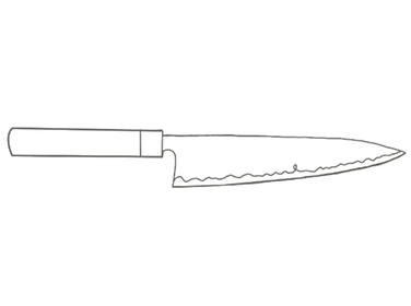 Knife shape guide