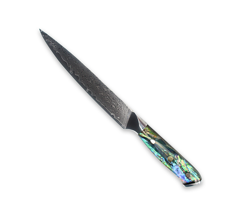 HS1074 Damascus Steel Blade+Resin Handle slicing knife