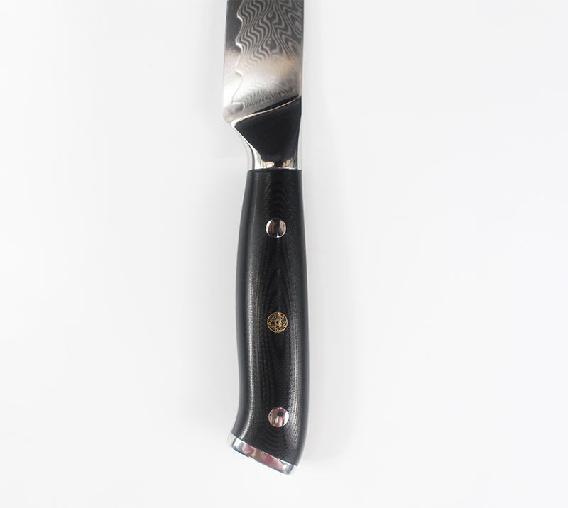 HS1072 Damascus Steel Blade+Wood Handle
