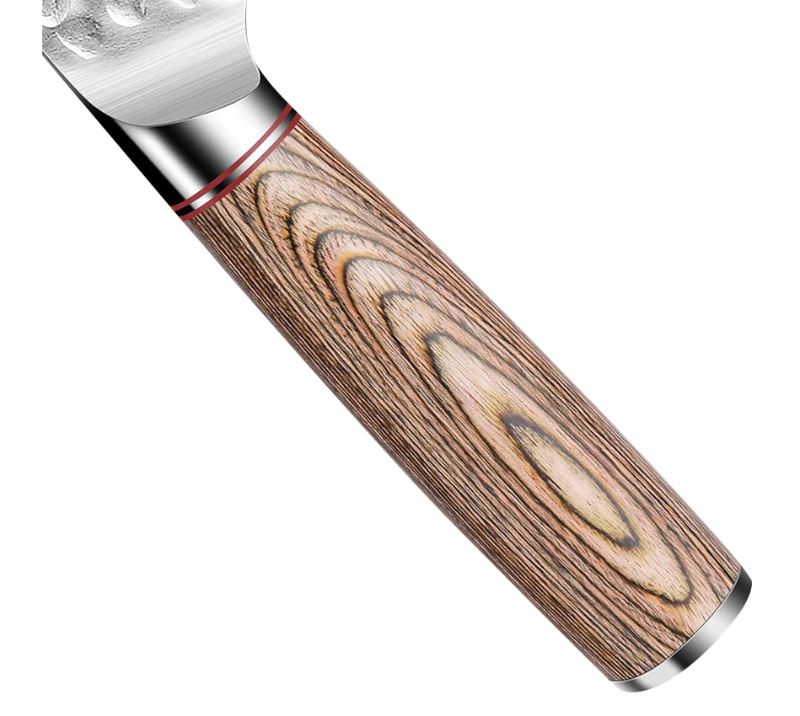 HS4030 Damascus Steel Blade+wood Handle 11 pcs set