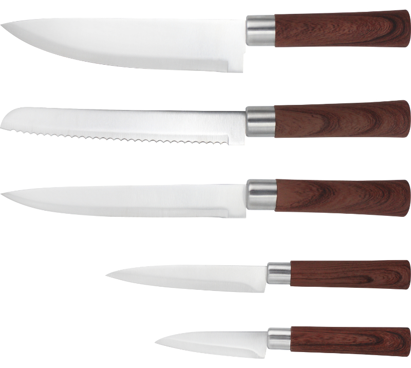 HS4054 HSK 6 pcs knife set with holder HS4054