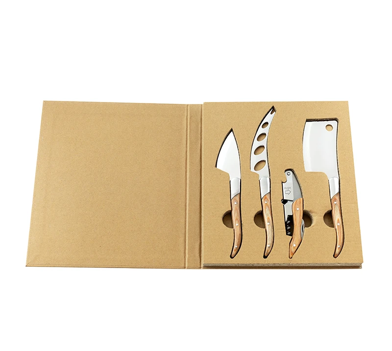 4 pcs Cheese Set With Book Color Box