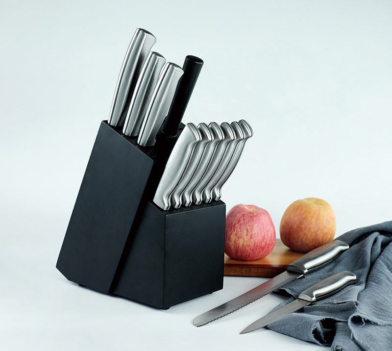 HS2010 Stainless steel handle  8pcs knife set