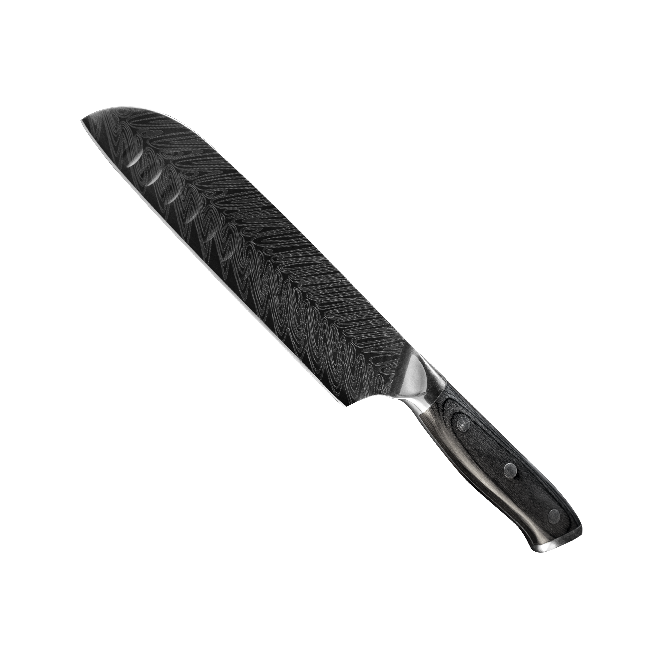 Damascus Steel Blade+wood Handle  5 pcs set