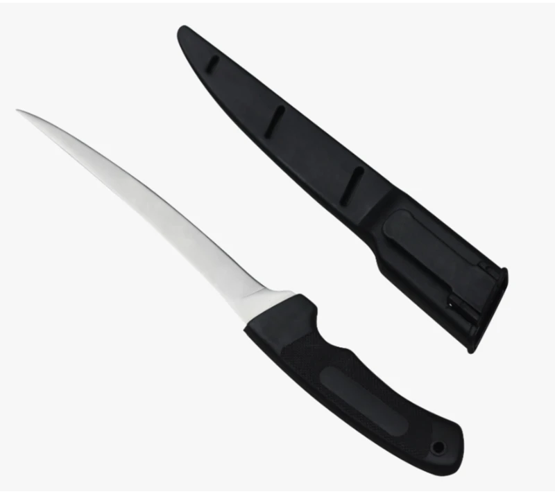 FK1 Professional Fishing Fillet Knife with Sheath, Sharp Stainless Steel Boning Knife for Outdoor