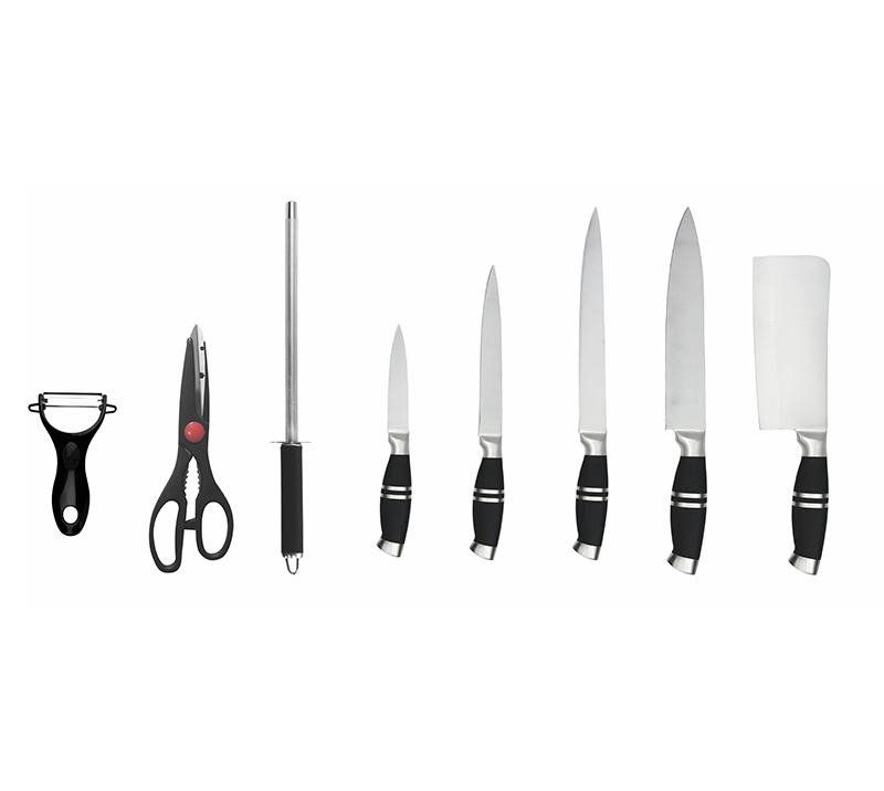 HS1023 9 Piece Kitchen Knife Set | Sharp & Durable | Comfort Grip | Tidy Storage