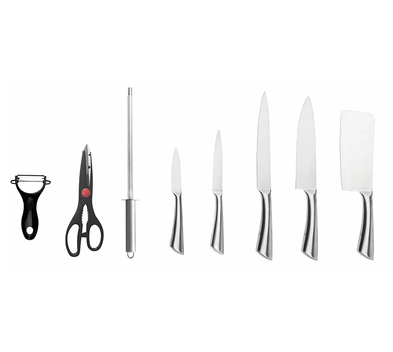 HS2010 9-Piece Stainless steel Kitchen Knife Set with hollow Handle