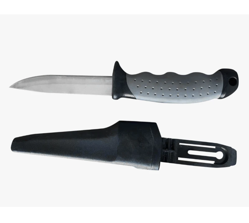 FK42 Stainless Steel Fixed Blade Diving Survival Knife with PP Handle, Safety ABS Safety Sheath