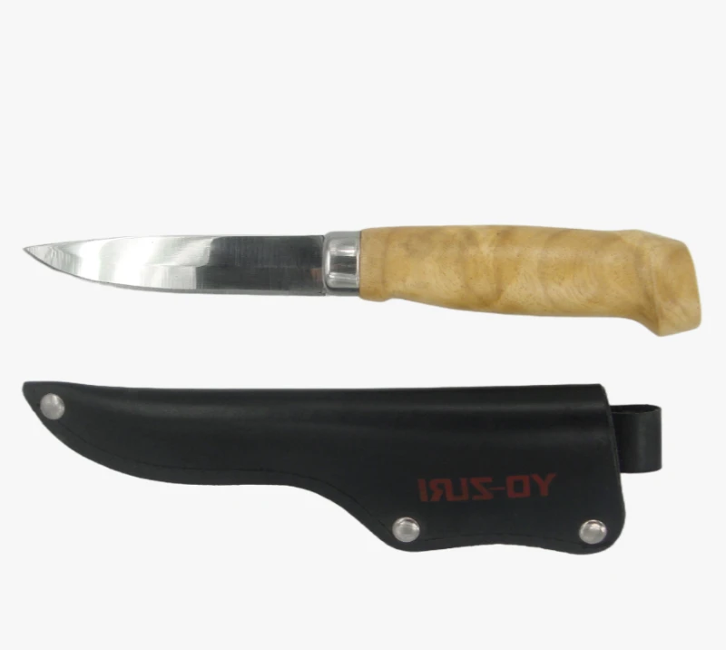 FK35- 3Cr13 Stainless Steel Blade Outdoor Fillet Knife with Leather Safety Sheath