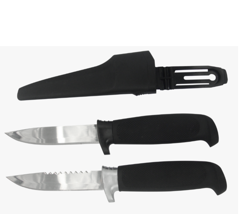 FK19 2PCS Fillet Knife Set with Sheath, Stainless Steel Fishing Knives for Outdoor & Kitchen Use