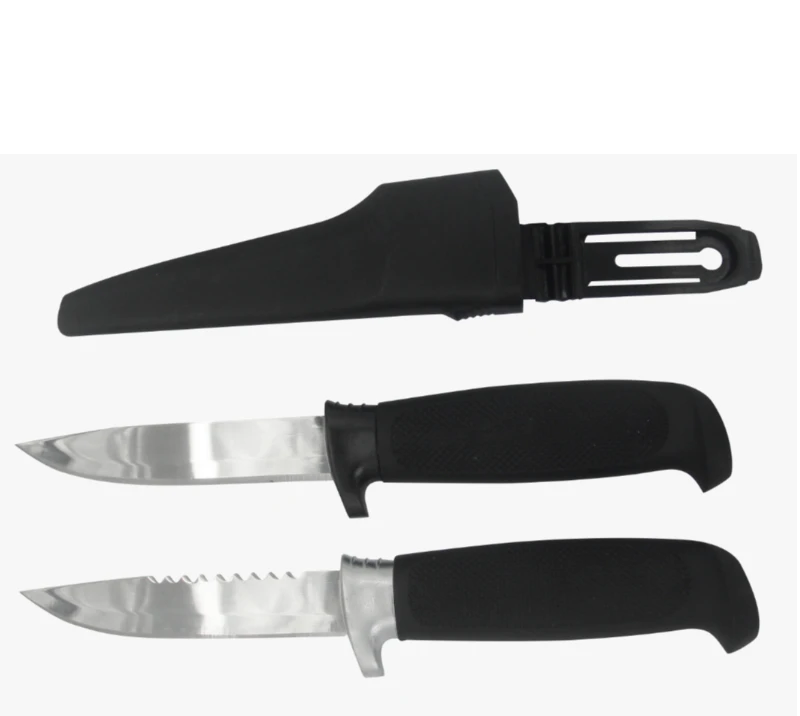 FK19 2PCS Fillet Knife Set with Sheath, Stainless Steel Fishing Knives for Outdoor & Kitchen Use