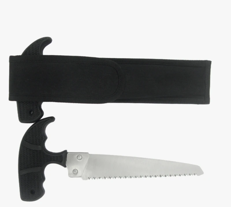 FK102 Portable Camping Hand Saw with Nylon Sheath, Stainless Steel Survival Cutting Tool