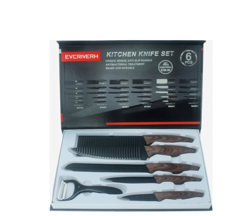 HS4002 6pcs Set Kitchen Knife