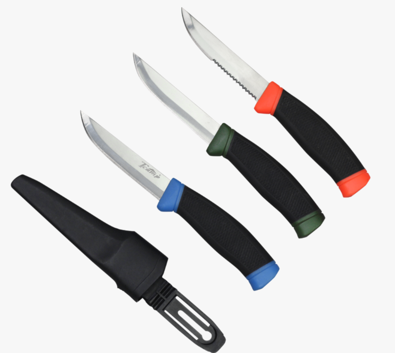FK72 3-Pieces Outdoor Knife Set with Fixed Blade & Sheath, Stainless Steel Camping Utility Knife