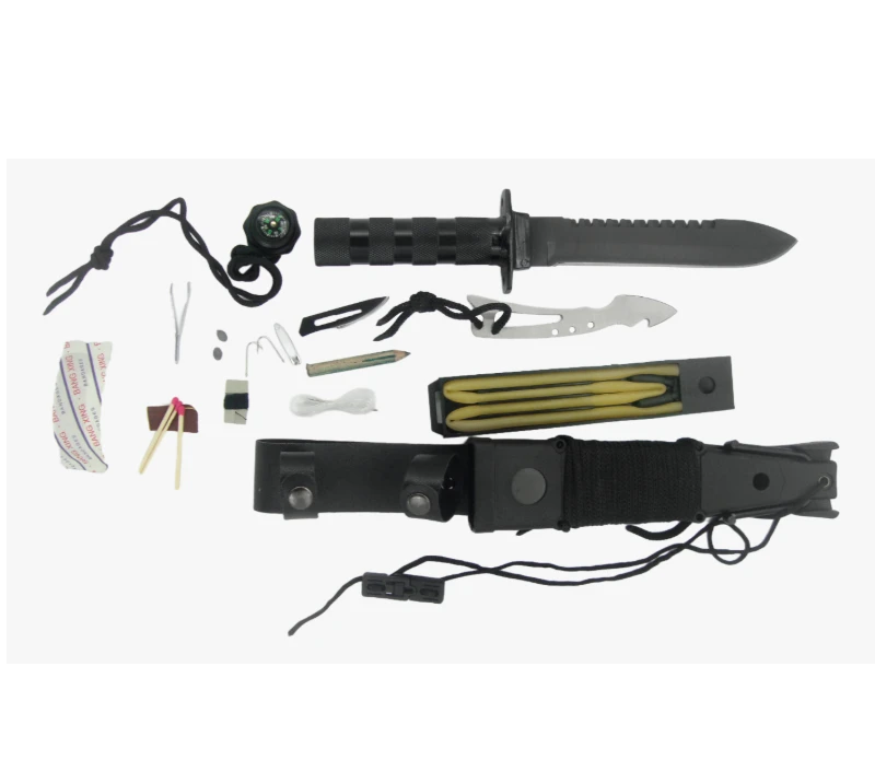 FK57 15-in-1 all-in-one outdoor survival knife set