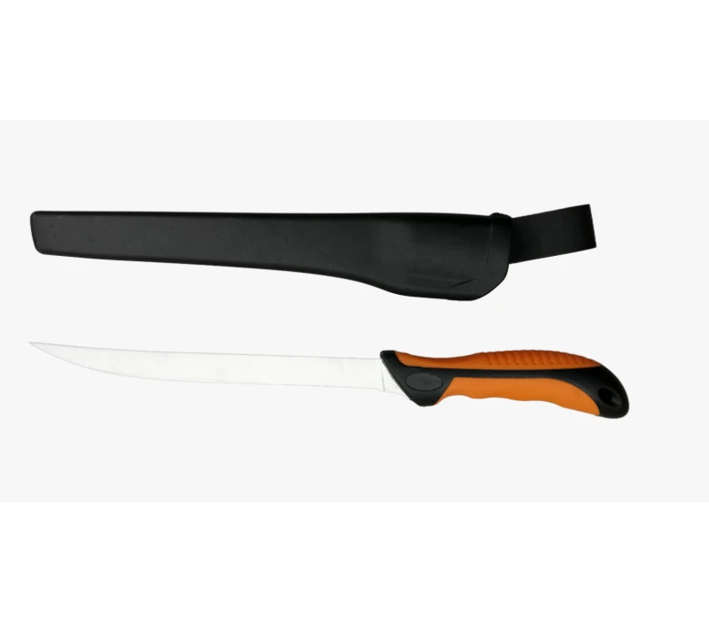 FK207 3CR13 Stainless Steel Fixed Blade Knife with TPR+PP Handle & PP Sheath