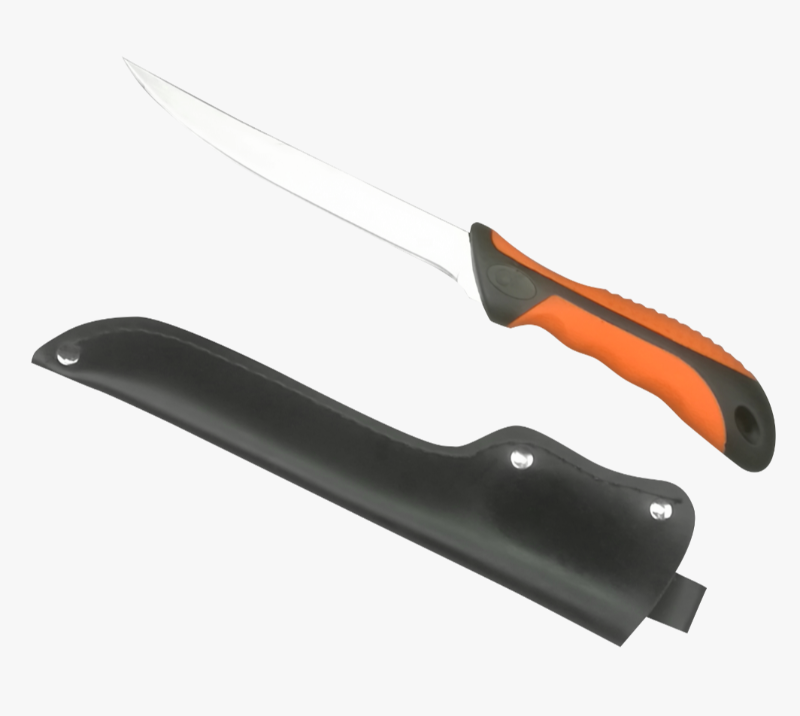 FK209 3CR13 Stainless Steel Flexible Fillet Knife with TPR+PP Handle & PU Sheath