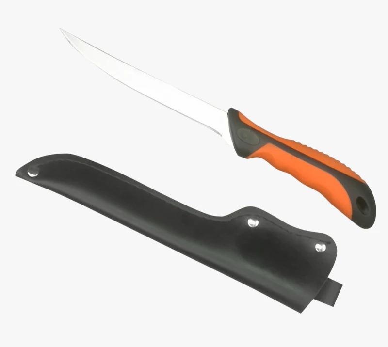 FK209 3CR13 Stainless Steel Flexible Fillet Knife with TPR+PP Handle & PU Sheath