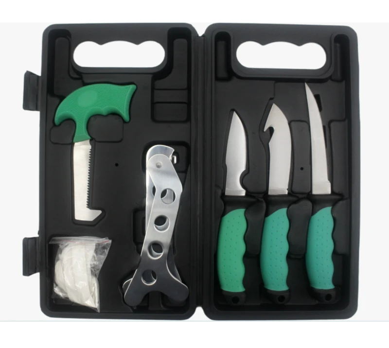 IMG_3496FKS22-07 7PCS 6PCS Hunting Fishing Tool Set with Hard Case, Fillet Gut Hook Saw Outdoor Surv