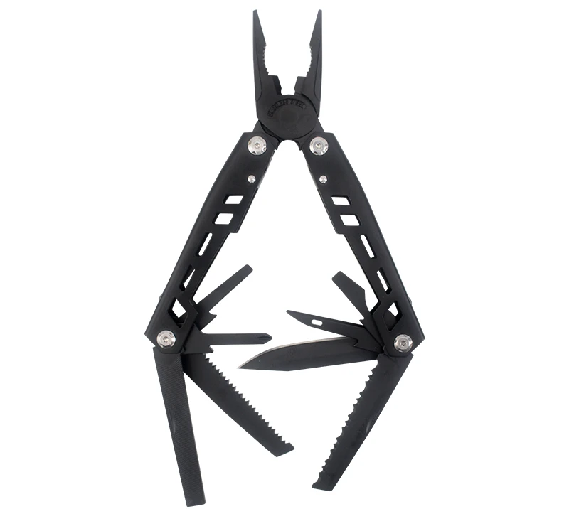 S02319 9-in-1 Stainless Steel Multi-tool Pliers, Ultimate EDC Survival Tool for Outdoor Adventures