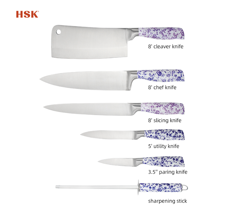 HS4052 7pcs Set Kitchen Knife