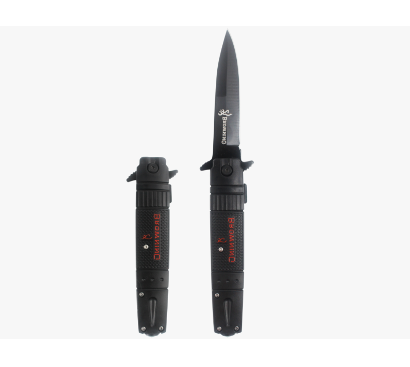 S2029 OTF Automatic Knife, Black Coated Stainless Steel Tactical EDC Pocket Knife