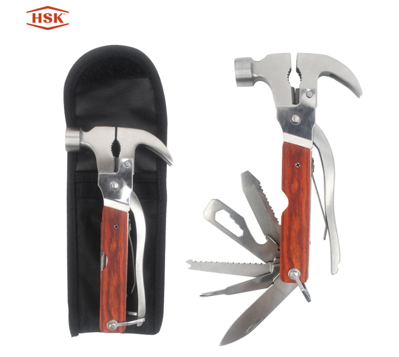 S02313 Professional Multi-Tool Hammer, Outdoor Camping Survival Multitool with Axe Knife Pliers