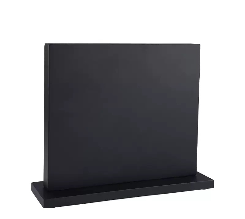 Magnetic Knife Holder - Black Wooden Double Sided Magnetic Knife Block