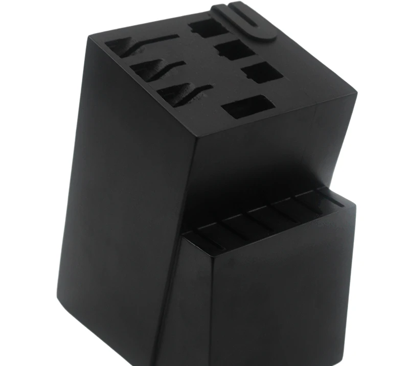 Wood Knife Storage Block without Knives, 13 Slot Universal Knife Holder Butcher Block Knife Stand