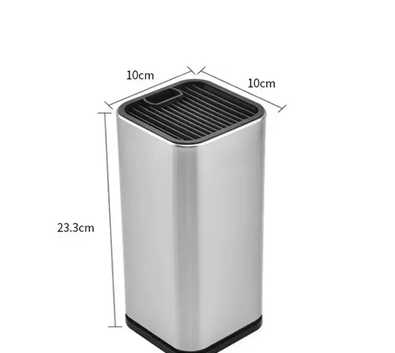 Universal Knife Block,Stainless Steel Knife Storage Block