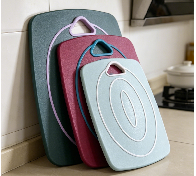 HYS2202 Cutting Boards for Kitchen - BPA-Free Chopping Board - Different Sizes & Non Slip Handles