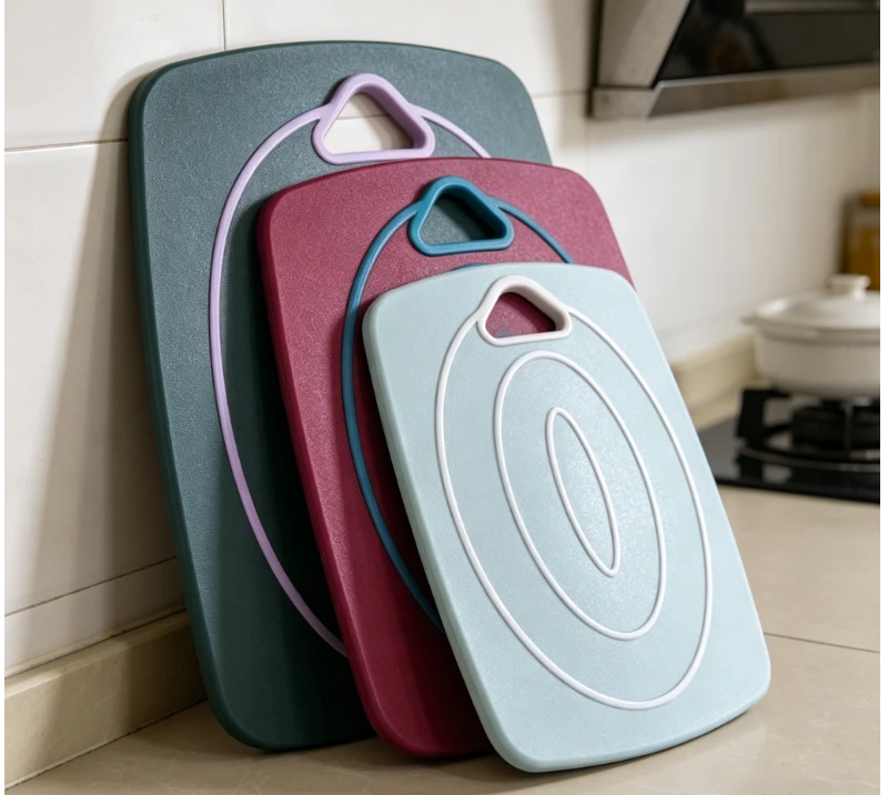 HYS2202 Cutting Boards for Kitchen - BPA-Free Chopping Board - Different Sizes & Non Slip Handles