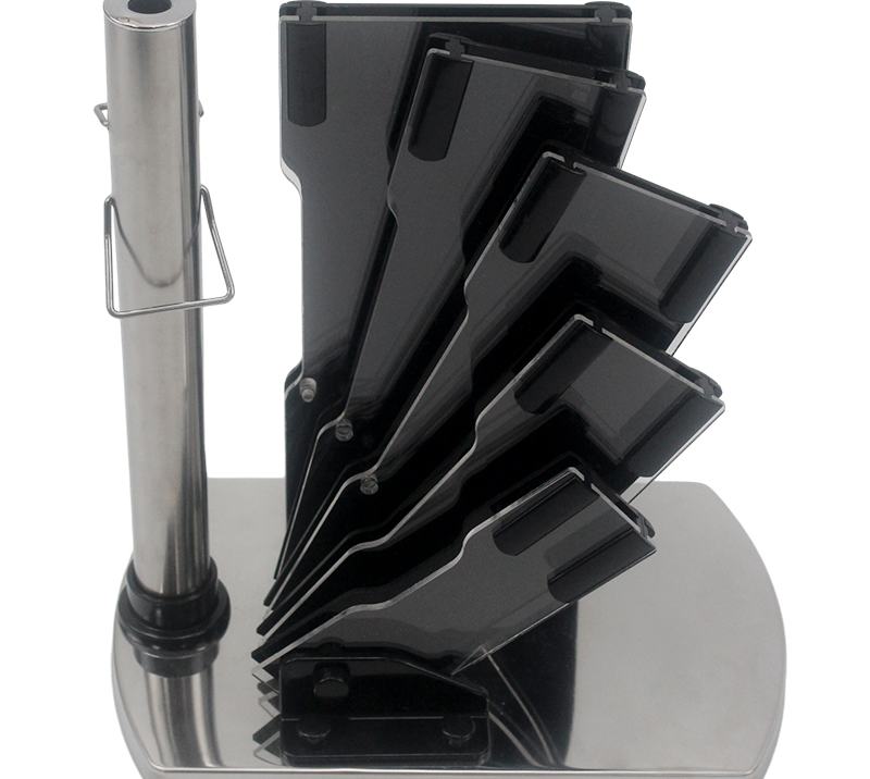Vision Transparent Storage Block for Knives and Scissors