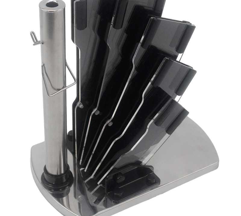 Vision Transparent Storage Block for Knives and Scissors