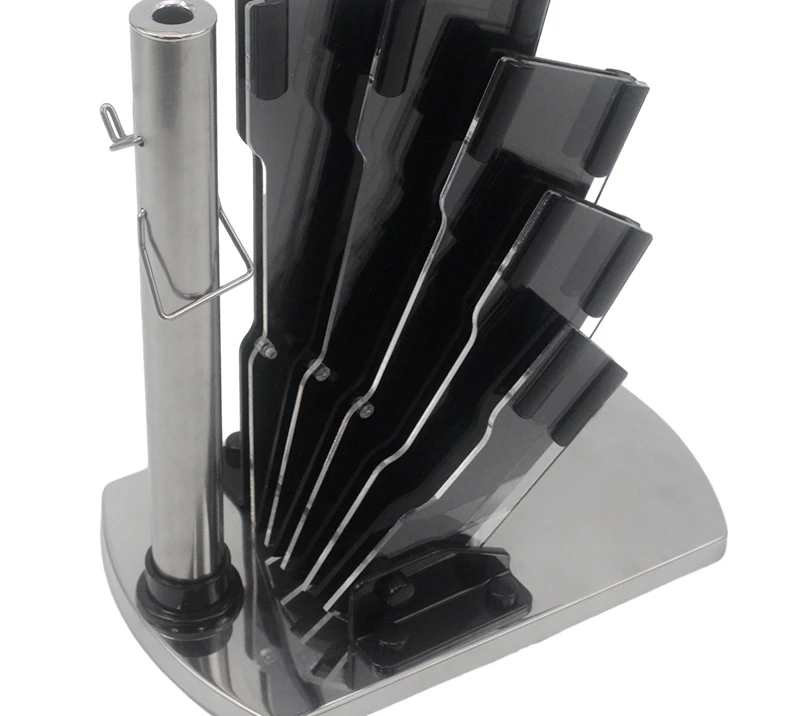 Vision Transparent Storage Block for Knives and Scissors
