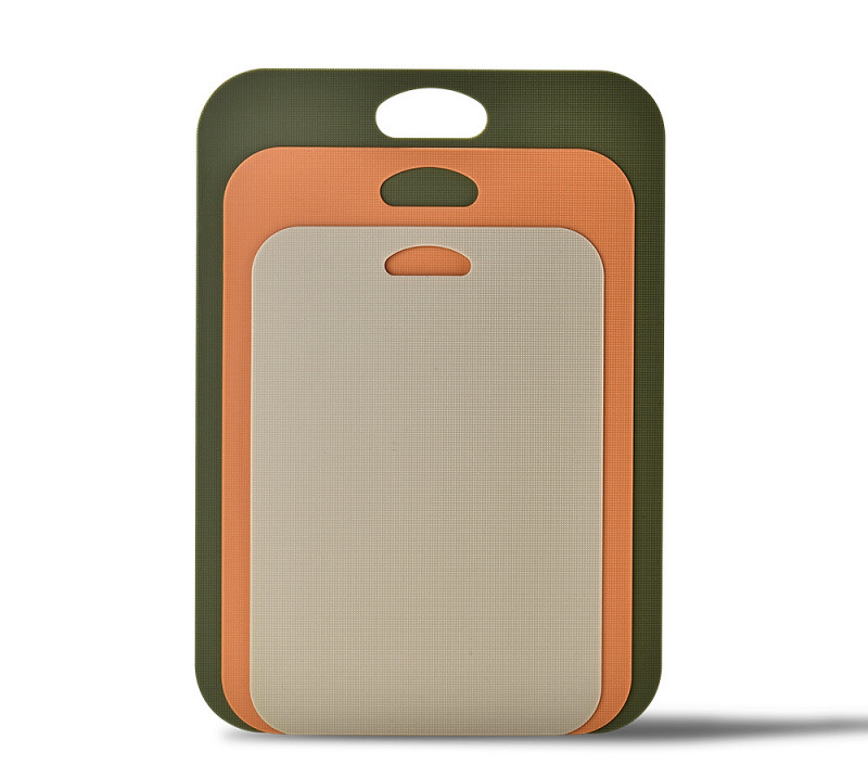 JH3324 3PCS Chopping Board Set for Kitchen, PP plastic Cutting Board, Reversible