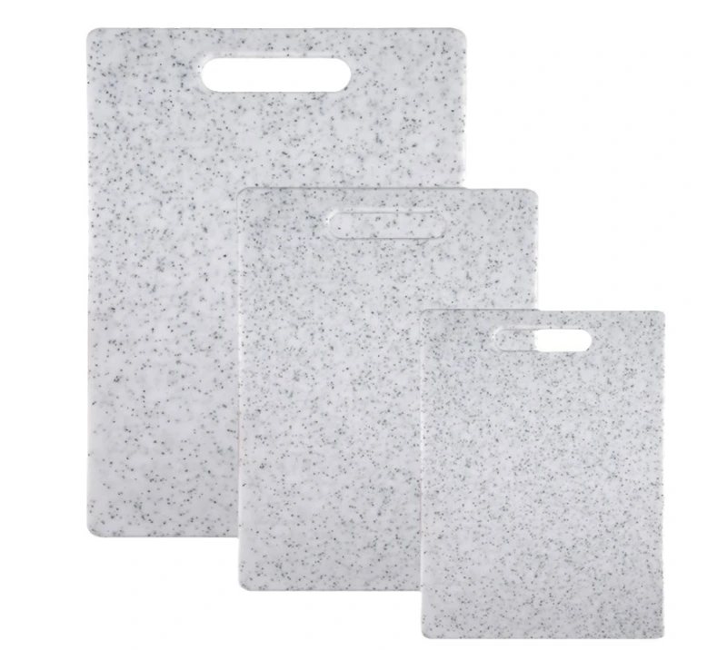 JH3317 PP Reversible Kitchen Cutting Board Set of 3, Plastic Chopping Board Set