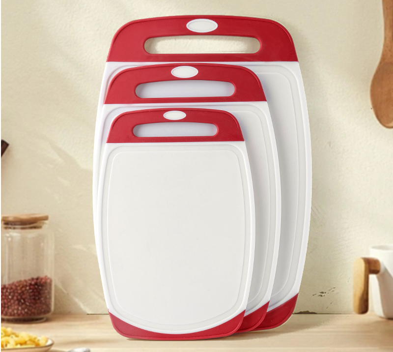 JH3320 3PCS Plastic Cutting Board Set, Recycled Plastic Cutting Boards for Kitchen