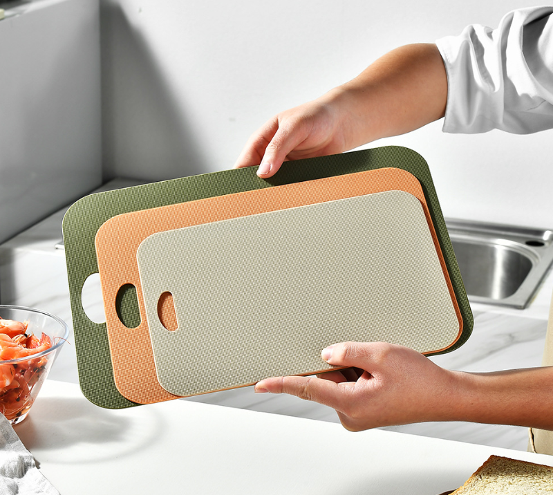 JH3324 3PCS Chopping Board Set for Kitchen, PP plastic Cutting Board, Reversible