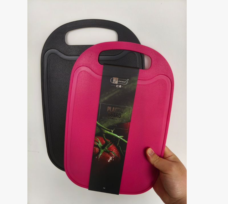 QJ4014 PP Reversible Kitchen Cutting Board/ Plastic chopping Board with Juice Grooves