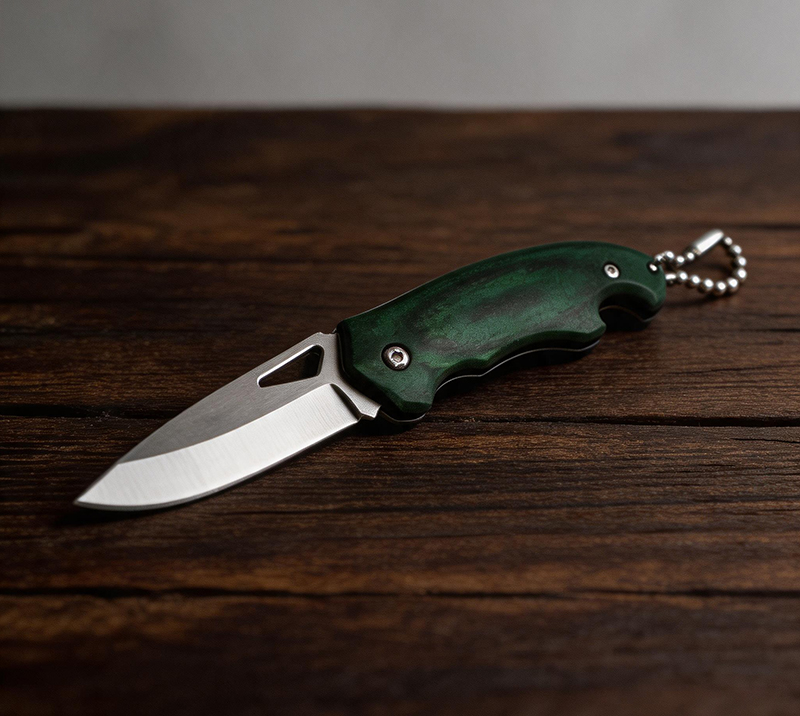 Wood pattern coating Handle Pocket Knives-Durable, sharp & Portable for Camping, Hiking & EDC