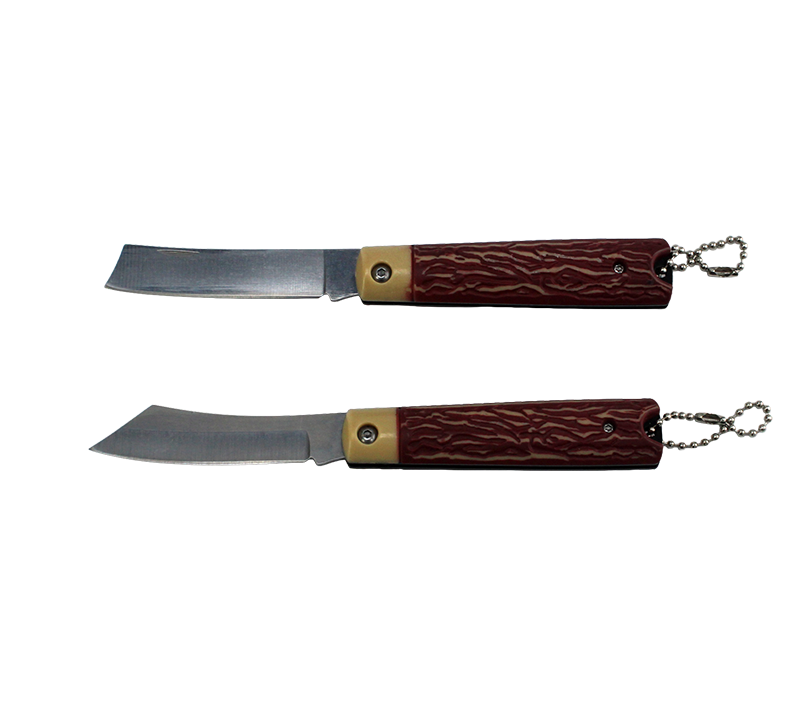 Portable EDC Folding Knives for Camping & Daily Use/Outdoor knife with wood grain plastic handle