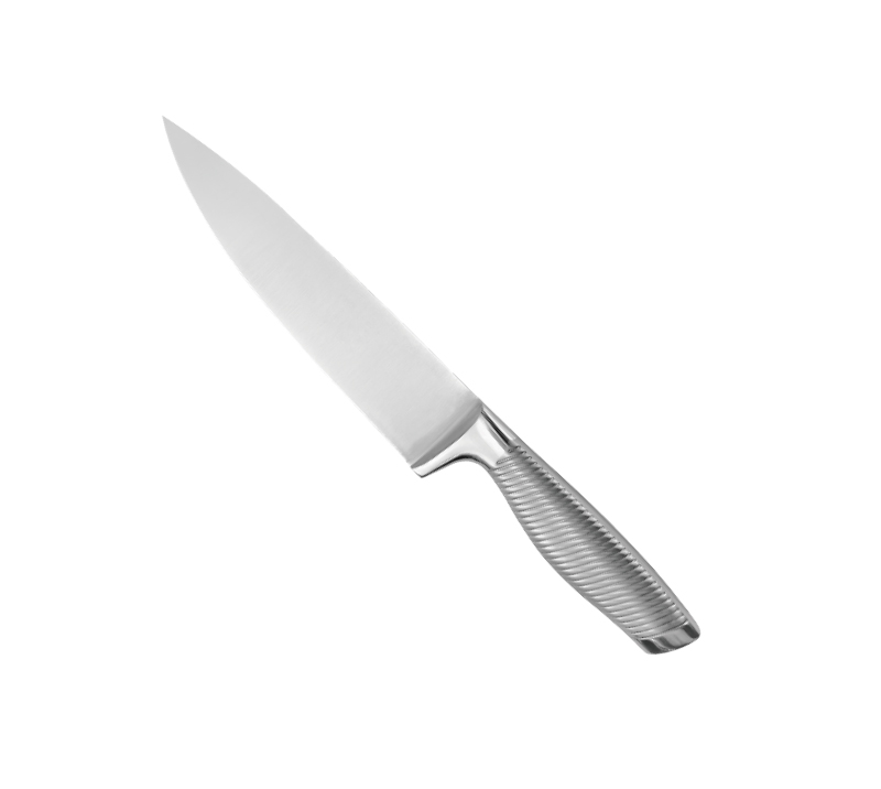 D-D009B 8PCS Dual Block Wood Knife Set with Built-in Sharpener